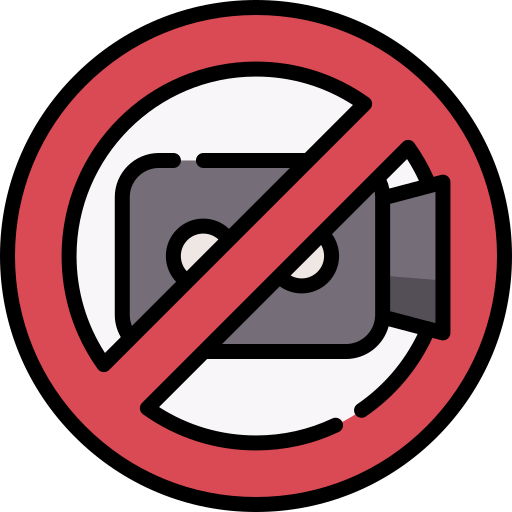 No camera Special Lineal color icon