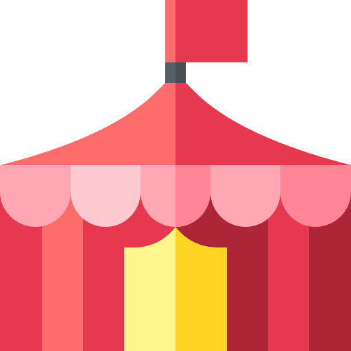 tienda de circo Basic Straight Flat icono