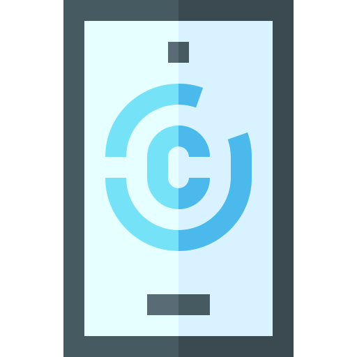 Fingerprint Basic Straight Flat icon