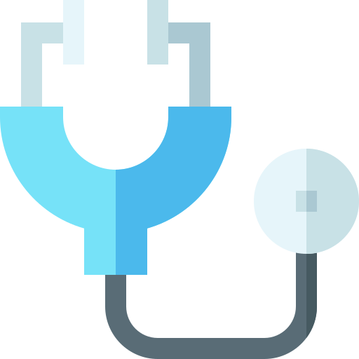 Stethoscope Basic Straight Flat icon