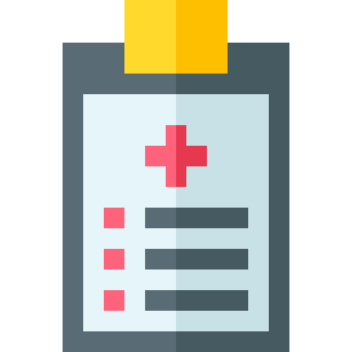 krankengeschichte Basic Straight Flat icon