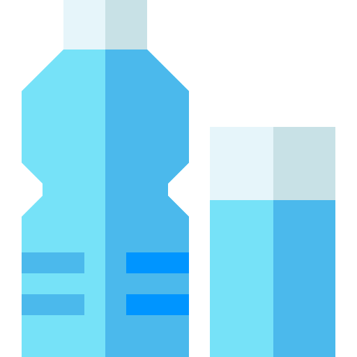 mineraalwater Basic Straight Flat icoon