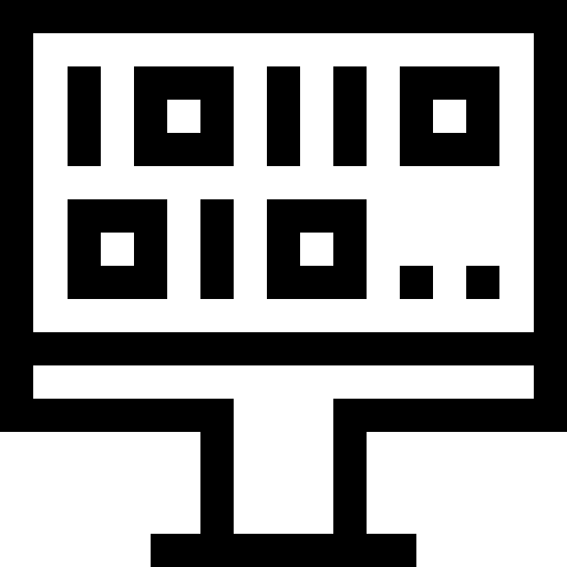 algoritme Basic Straight Lineal icoon