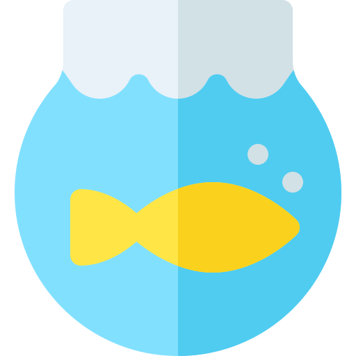 ciotola di pesce Basic Rounded Flat icona