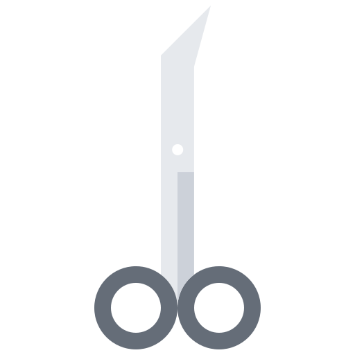 Scissors Coloring Flat icon