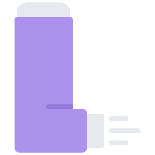 Asthma Coloring Flat icon