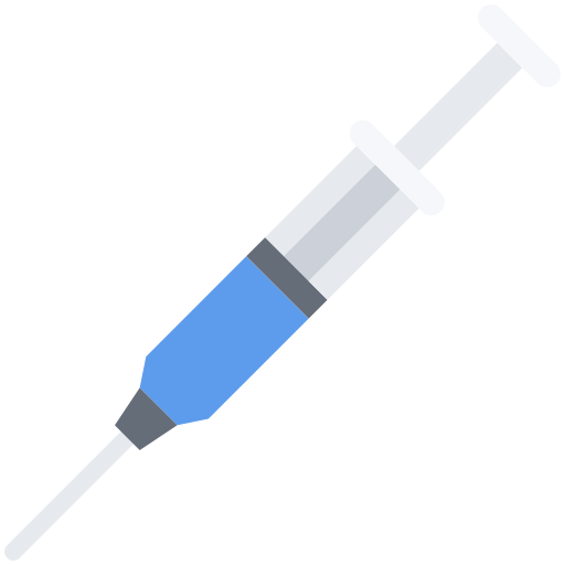 Syringe Coloring Flat icon