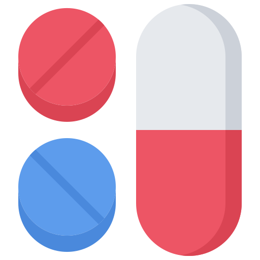 Pill Coloring Flat icon