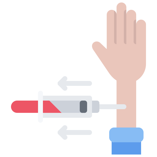 Blood sample Coloring Flat icon