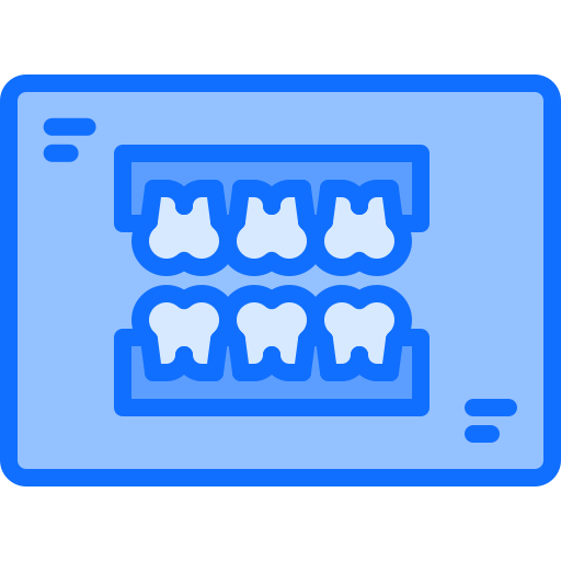 X ray Coloring Blue icon