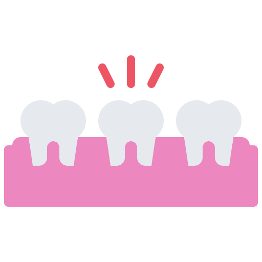 歯痛 Coloring Flat icon