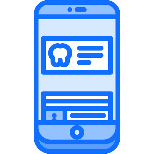 Dentist Coloring Blue icon