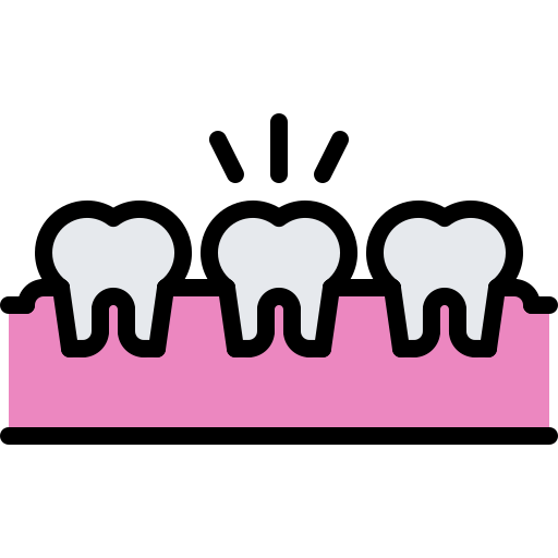 mal di denti Coloring Color icona