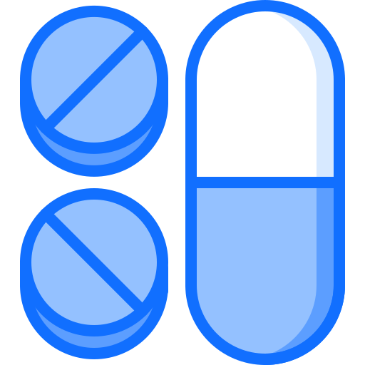 pilule Coloring Blue Icône