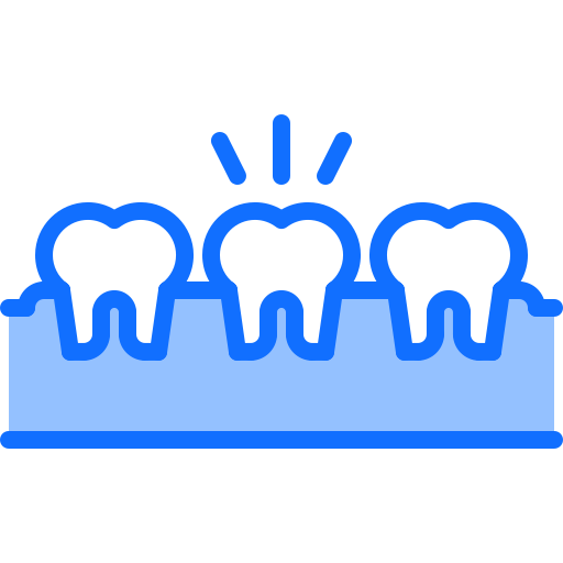 Toothache Coloring Blue icon