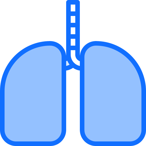 płuca Coloring Blue ikona