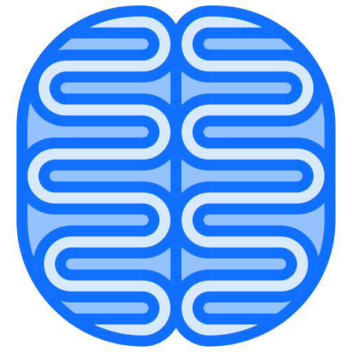 뇌 Coloring Blue icon