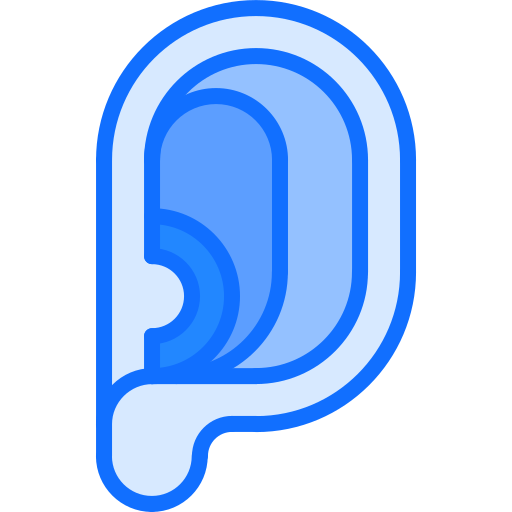 Ear Coloring Blue icon