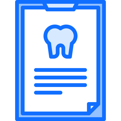 Dental files Coloring Blue icon
