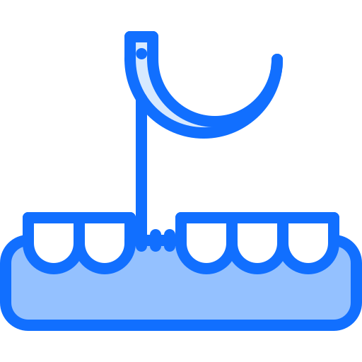 stiching Coloring Blue icon