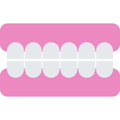 mandíbula Coloring Flat icono