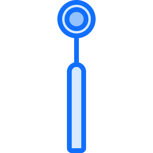 espejo de boca Coloring Blue icono