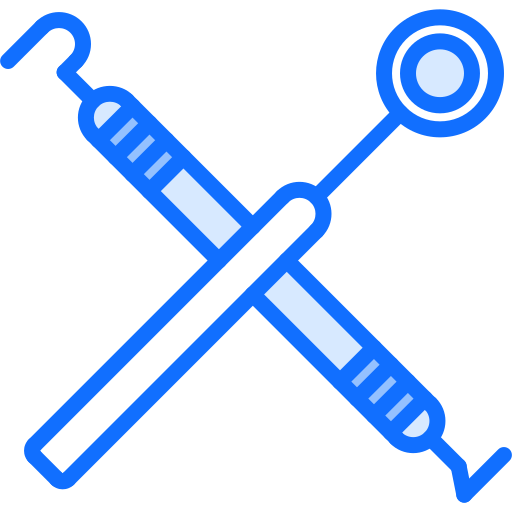 Dentist Coloring Blue icon