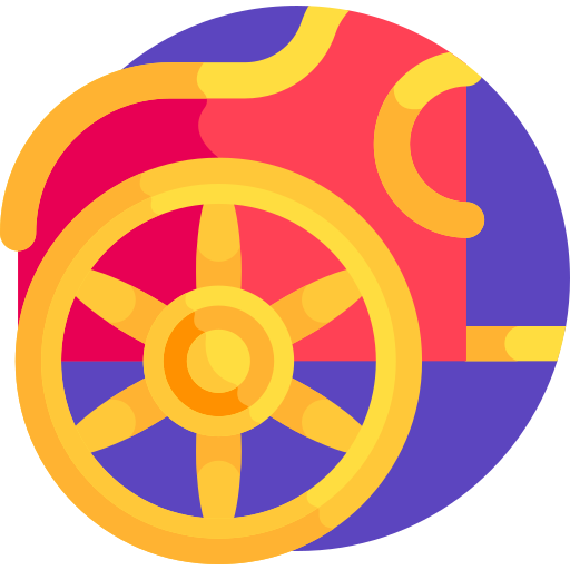 Chariot Detailed Flat Circular Flat icon