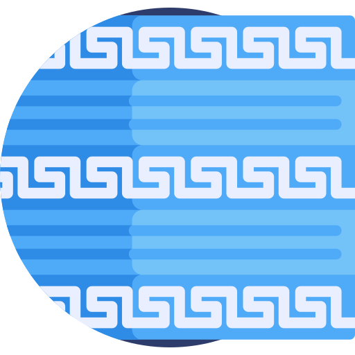 Greek Detailed Flat Circular Flat icon