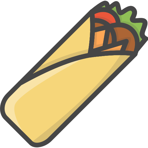 shawarma Generic Outline Color icona