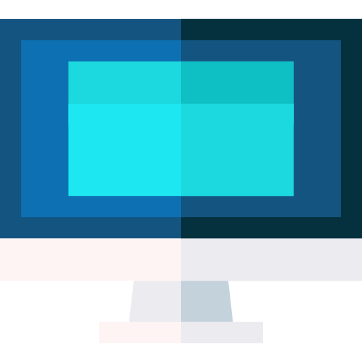 monitor Basic Straight Flat ikona