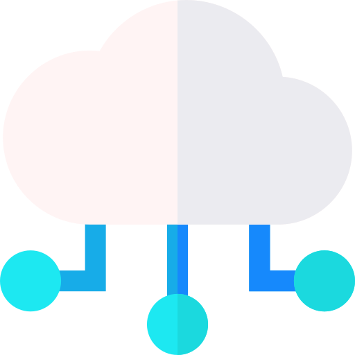 Cloud computing Basic Straight Flat icon