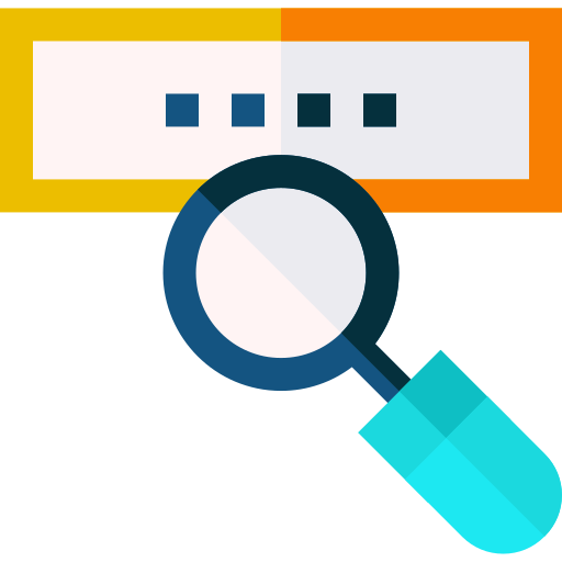 Search engine Basic Straight Flat icon