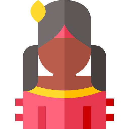 nativo americano Basic Straight Flat icono
