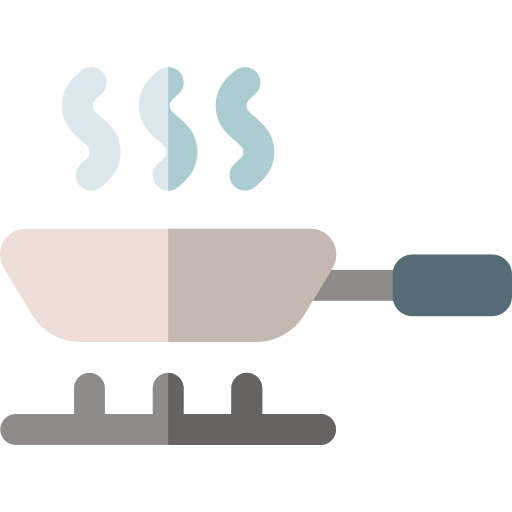 frituurpan Basic Rounded Flat icoon
