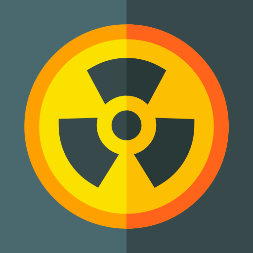 energia nucleare Basic Straight Flat icona