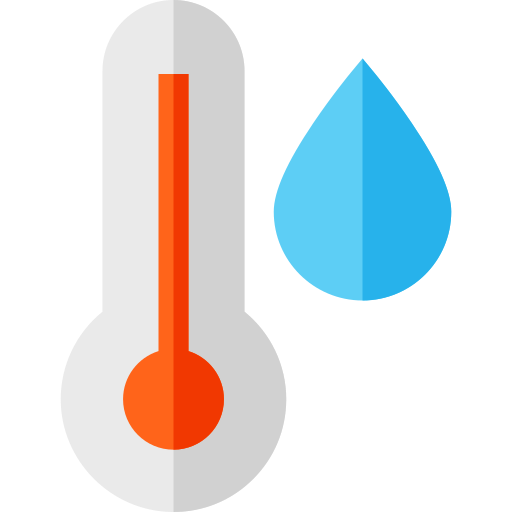 agua caliente Basic Straight Flat icono