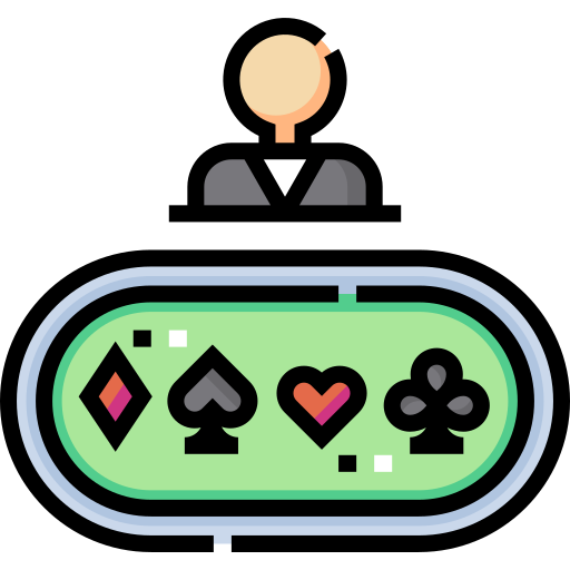 mesa de póquer Detailed Straight Lineal color icono