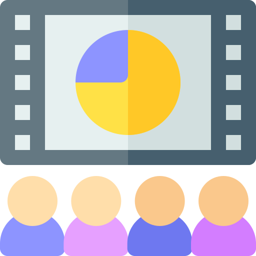 Cinema Basic Rounded Flat icon