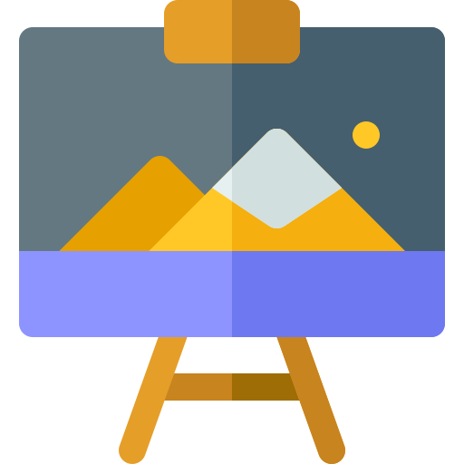 Painting Basic Rounded Flat icon