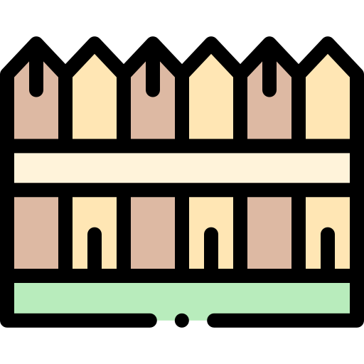 cercas Detailed Rounded Lineal color Ícone