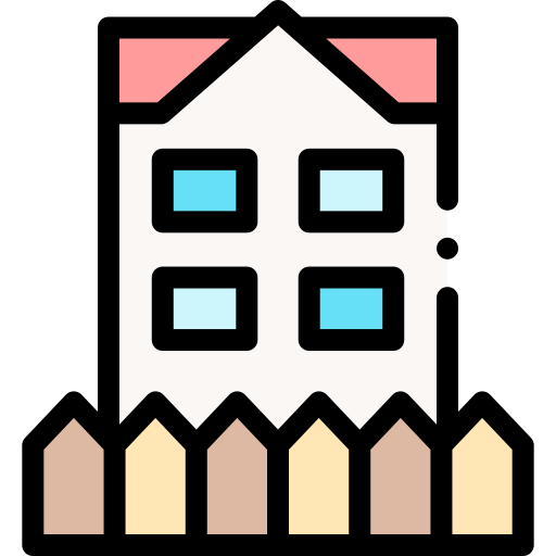 haus Detailed Rounded Lineal color icon