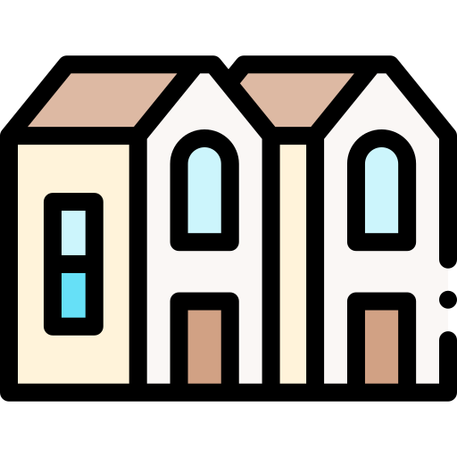 Neighborhood Detailed Rounded Lineal color icon