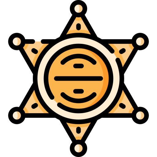 distintivo dello sceriffo Special Lineal color icona