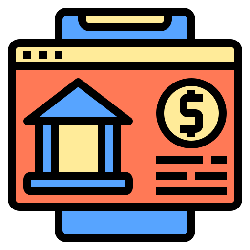 banca en línea Phatplus Lineal Color icono