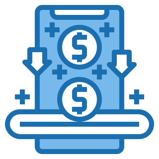 Savings Phatplus Blue icon