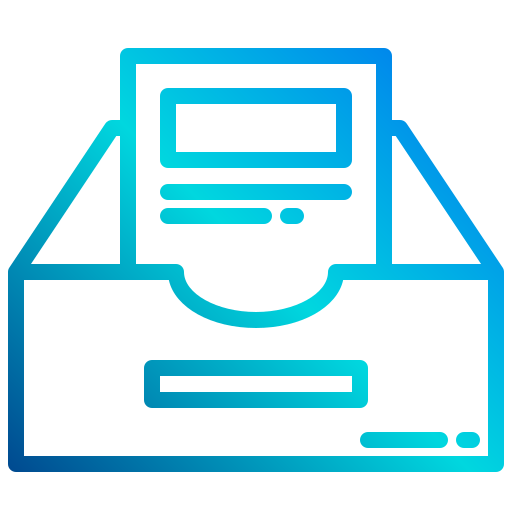 받은 편지함 xnimrodx Lineal Gradient icon