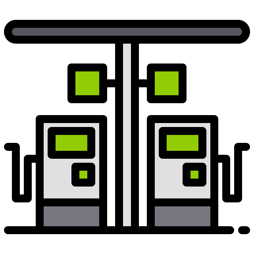 benzinestation xnimrodx Lineal Color icoon