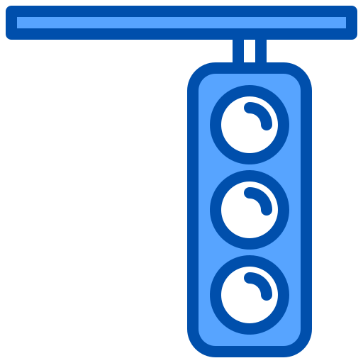 Traffic light xnimrodx Blue icon