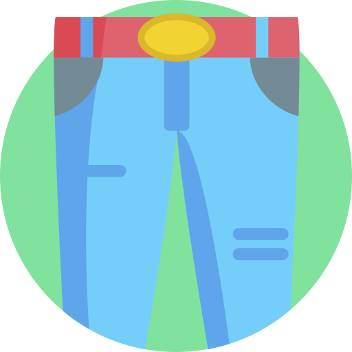 Jeans Detailed Flat Circular Flat icon